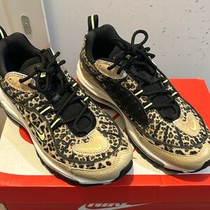Nike Air Max 98 Premium Leopard Animal Print BV1978-200 3M Women's Size 7